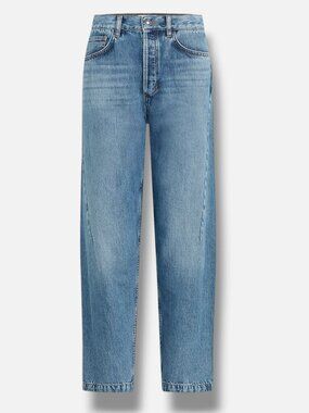 Favorite Daughter Women's Blue The Nikki Barrel-Leg Jeans Pants Size 29